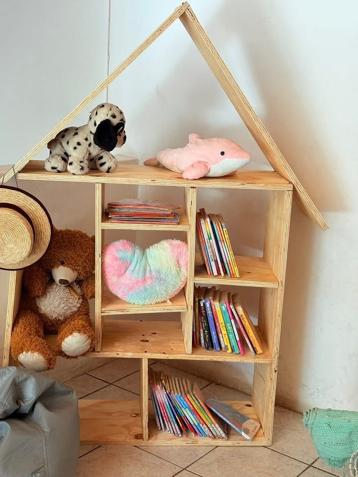 Our little book house and reading corner