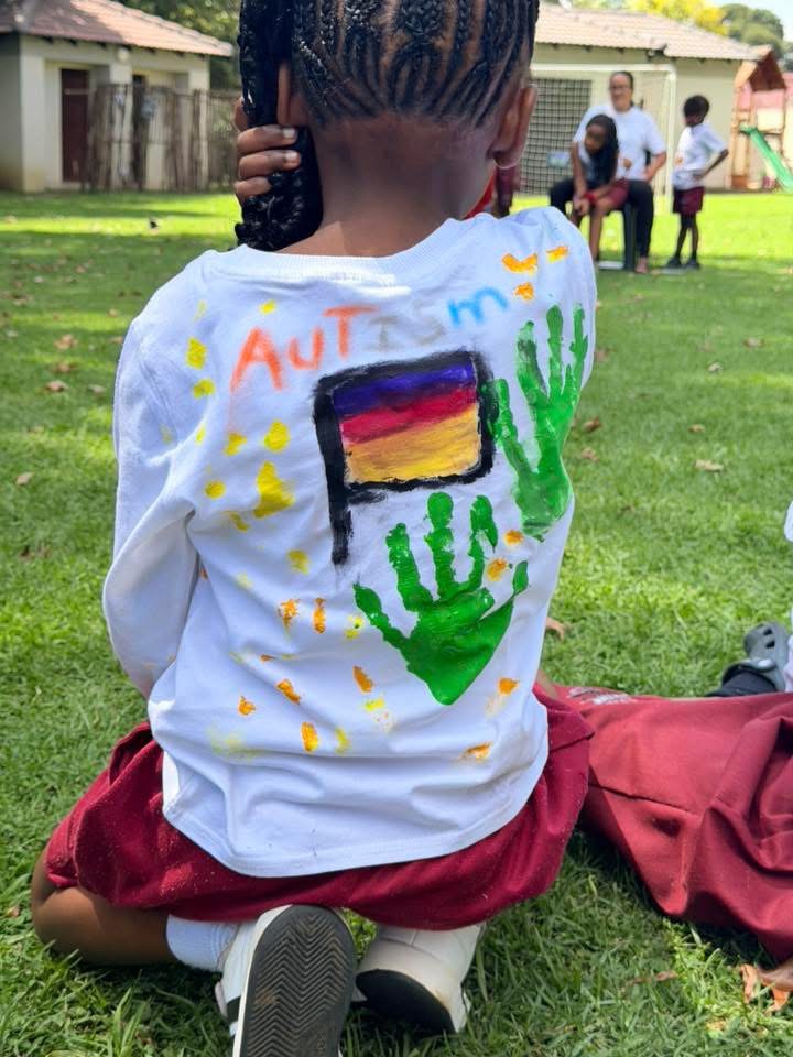 Autism awareness day on the field